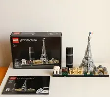 LEGO 21044 Paris *Complete w/Manual & Box* Architecture Skyline Adult Owned