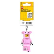 LEGO Iconic Pig Suit Guy Minifigure key Light (keyring key chain) LED Lite