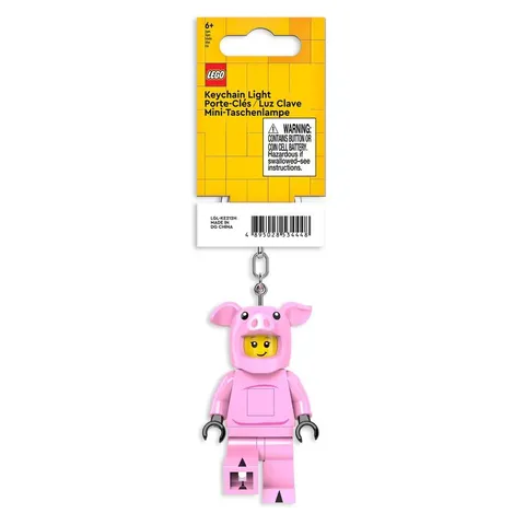 LEGO Iconic Pig Suit Guy Minifigure key Light (keyring key chain) LED Lite