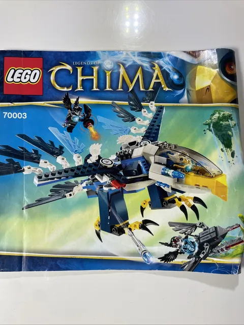 LEGO Legends of CHIMA Eris Eagle Interceptor 70003 Manual Instruction Book ONLY