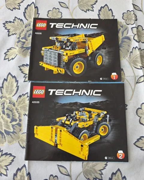 Lego Building Instructions Technic 42035 Dump Truck Manual Booklets 1&2 Feedback
