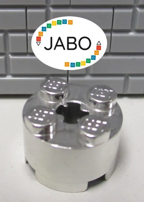 (A11/9) LEGO 3941 Round Brick 2x2 Chrome Silver 4176 4177 9320 LLCA13-1