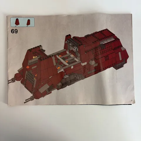 Lego Trade Federation Mtt 7662 Star Wars Instruction Book 2 Only no Minifigures