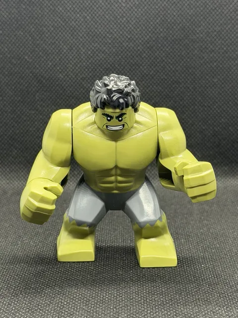 LEGO® Minifigure Super Heroes sh0932 Hulk - Giant, Dark Bluish Gray Pants, Smile