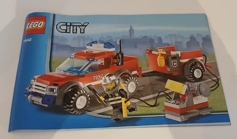 Lego 7942 City notice de montage 4x4 sapeurs pompiers avec moto pompe 1/43