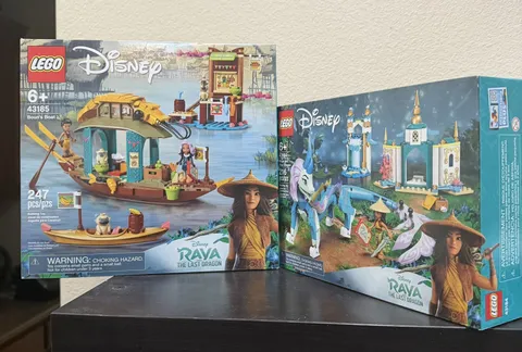 LEGO 43184 & 43185 Disney the Last Dragon Brand New Sealed