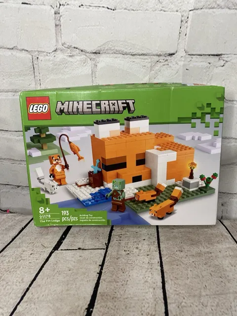 Lego 21178 Minecraft The Fox Lodge Set 193 Piece New Sealed Slight Damage To Box