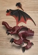 LEGO Castle Fantasy Era Dark Red Dragon 7093 Skeleton Tower Incomplete Parts