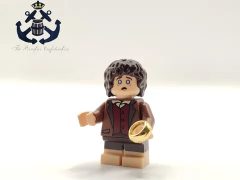 LEGO Lord of the Rings Minifigure Frodo Baggins + Ring lor131 From Barad-dûr