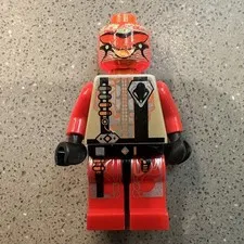LEGO UFO Zotaxian Alien Chamon Minifigure Red Missing Helmet Weapons 1997