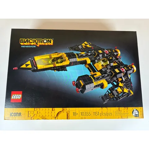LEGO Icons: Blacktron Renegade (10355) Brand New Factory Sealed Fast Ship
