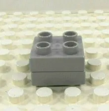 Lego Duplo Item Turntable Swivel (small square) gray