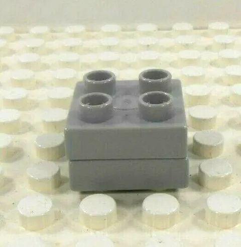 Lego Duplo Item Turntable Swivel (small square) gray