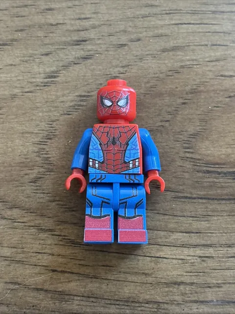 LEGO Spider-Man Minifigure Red Blue Suit Marvel Super Heroes Plastic