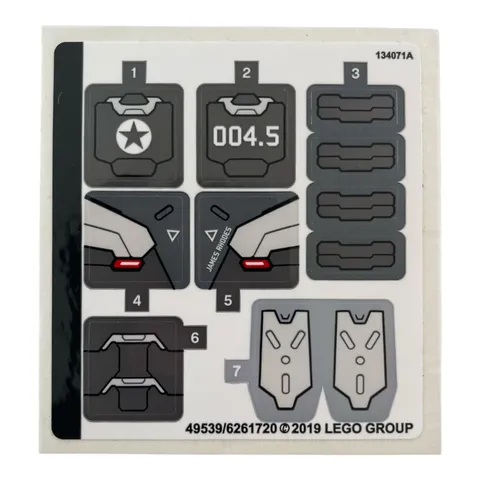 NEW LEGO | Sticker Sheet for Set 76124 War Machine Buster