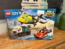 LEGO City 60505 Airplane, Service Truck & Hovercraft Remix Mix And Match 990 Pcs