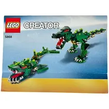 LEGO Creator Ferocious Creatures 5868 Instructions Only Manual Dinosaur Shark