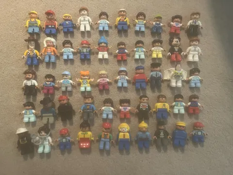 Lego Duplo - Lot Of (50) Figure People Worker Kids Disney Person  Pieces *