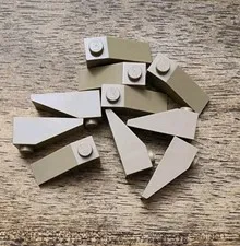 LEGO Dark Tan Slope 33° 3 x 1 QTY 10 Part No. 4286