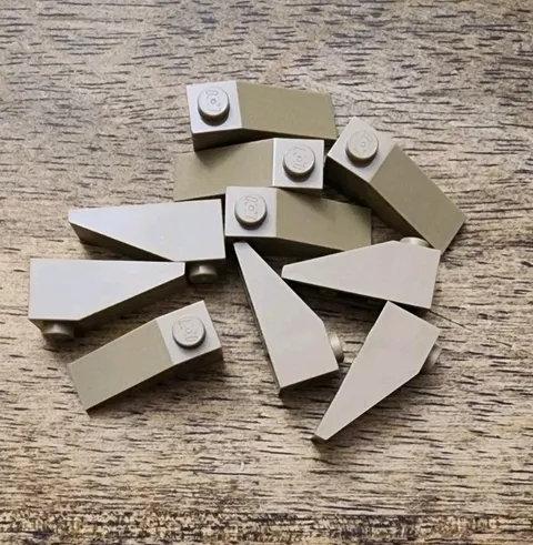 LEGO Dark Tan Slope 33° 3 x 1 QTY 10 Part No. 4286