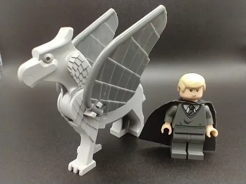 LEGO Harry Potter Draco Malfoy + Buckbeak Minifigures from Set 4750 - Used