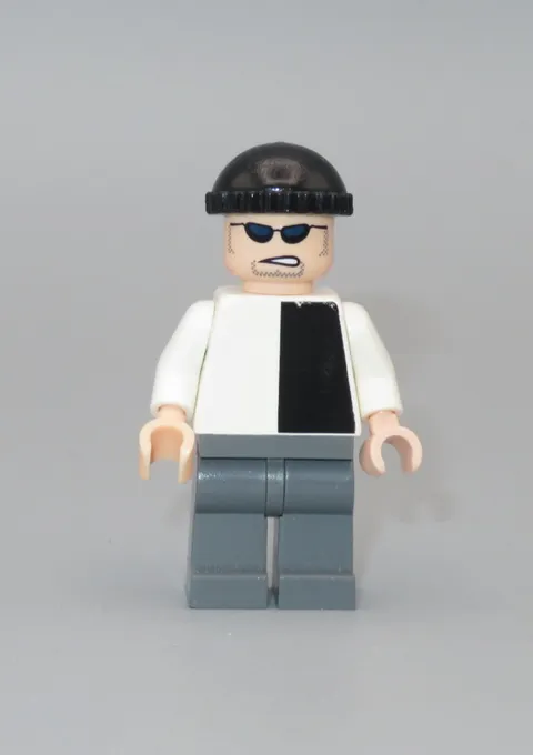 LEGO Batman Two face Henchman minifigure white & black Super Heroes 7781