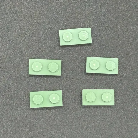 LEGO 1x2 Plate Sand Green 3032 (5 Pc)