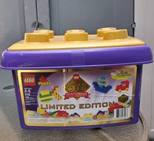 LEGO DUPLO 5352 50th Anniversary Limited Edition Purple/Gold Storage Bin