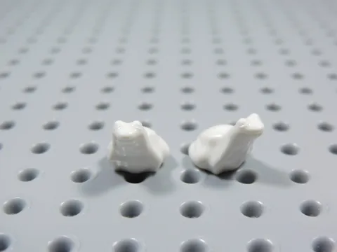 LEGO Lot of 2 White Tree Frogs Frog Animal Minifig BT