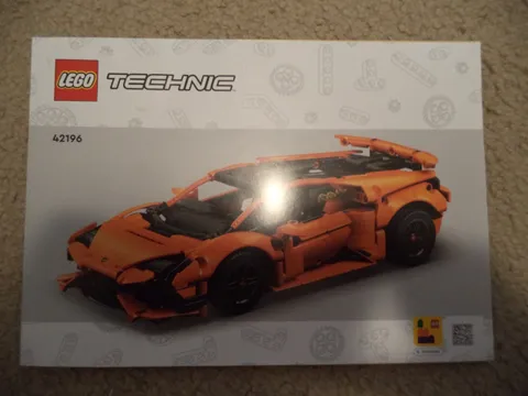 LEGO Technic Instruction Manual 42196 Lamborghini Huracán Tecnica Orange