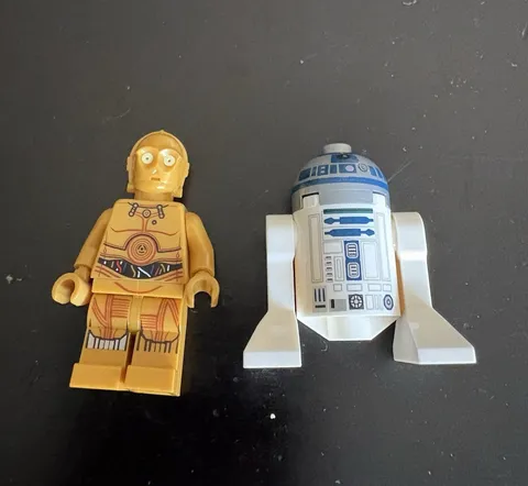 LEGO Star Wars C-3PO and R2-D2 Minifigure Lot of 2