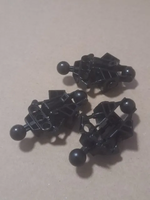 Lego Bionicle Vahki Leg Lower Section Black Lot 3x 47328