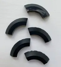 LEGO Part 76795 (Qty 5) Round Corner 5x5 Brick in Black