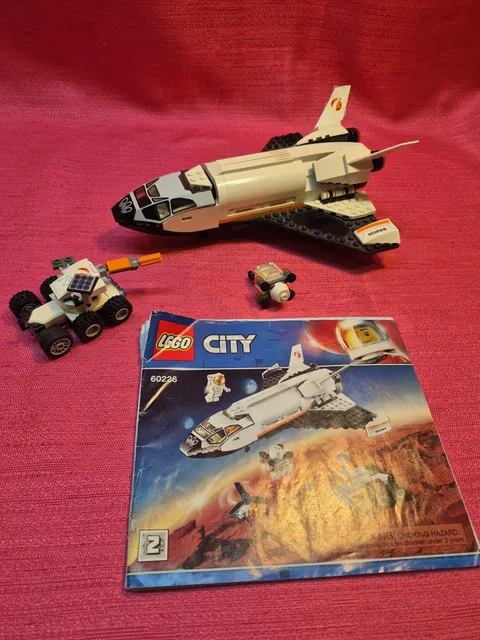 LEGO City Mars Research Shuttle 60226 w Rover Drone Manual No Box