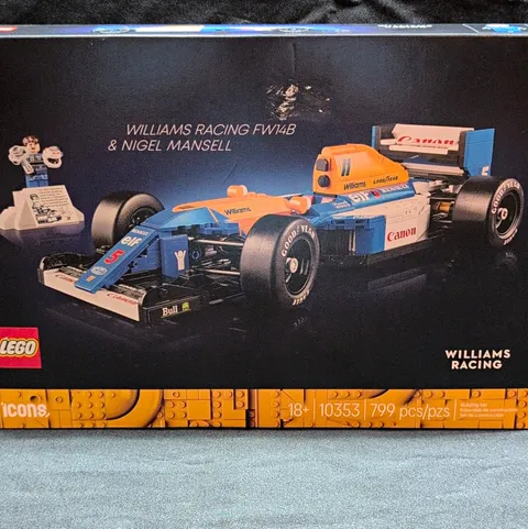 LEGO Icons Williams Racing FW14B & Nigel Mansell 10353 799 Pieces Set 18+