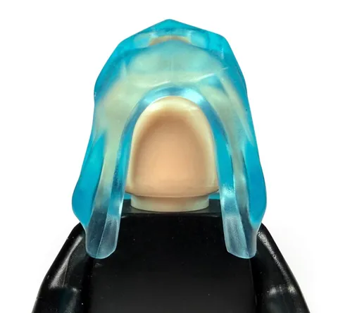 OFFICIAL LEGO Unreleased Monochrome Star Wars Jedi Sith Trans Light Blue Hood