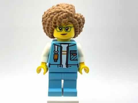 LEGO CITY Part cty1611 - Arctic Explorer Researcher, female, med azure jacket