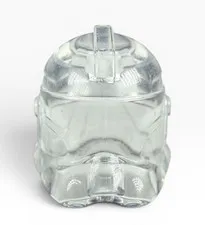 Lego Star Wars Unreleased Monochrome Prototype Trans Clear P2 Clone Helmet