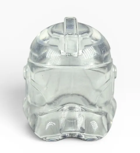 Lego Star Wars Unreleased Monochrome Prototype Trans Clear P2 Clone Helmet