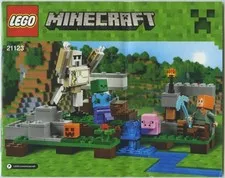 Lego Minecraft The Iron Golem (21123) Instructional Manual Booklet Only 