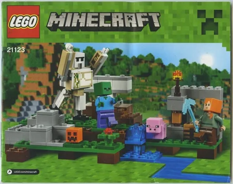 Lego Minecraft The Iron Golem (21123) Instructional Manual Booklet Only 