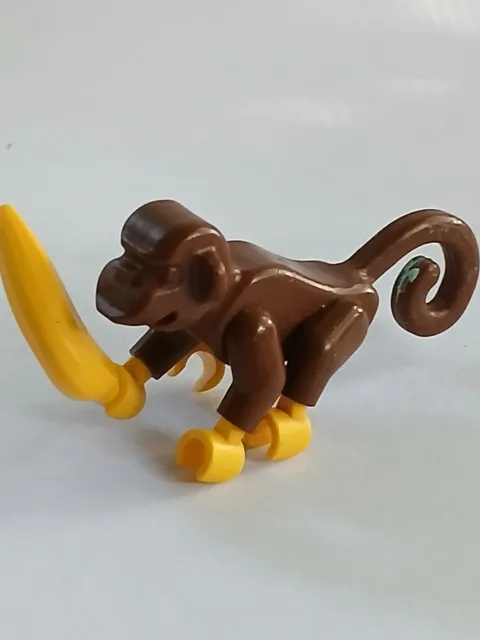 ☀️ LEGO Minifigure Mini Figure Minifig Animal Pet Monkey w/ Banana