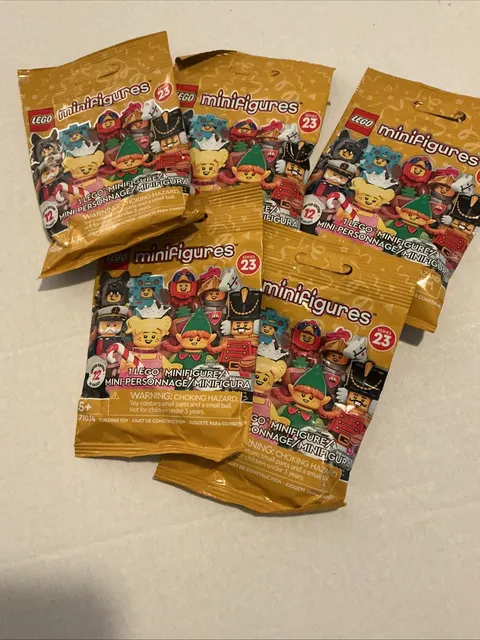 LEGO LOT OF 5 RANDOM SERIES 23 COLLECTIBLE MINIFIGURES  SEALED FIGURES CMF