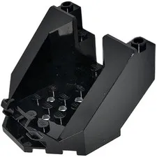 LEGO Black Cockpit 6 x 6 x 3 1/3 Octagonal Canopy Base inv.630