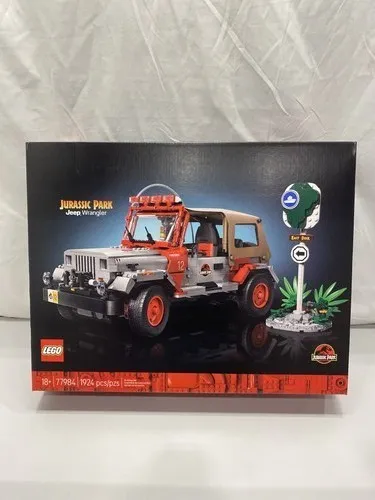 Lego 77984 Jurassic Park Jeep Wrangler 1924pc Set- Sealed