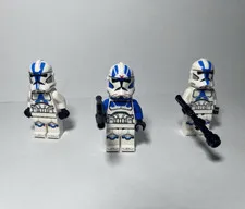 LEGO Star Wars 501st Legion Clone Trooper Lot of 3 w/ 2 Blasters