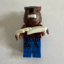 LEGO Minifigures Series 4 Werewolf Minifigure w/ Blue Legs & Bone Accessory