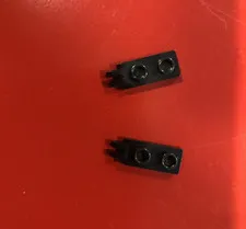 LEGO PART 4276b HINGE PLATE 1x2 HOLLOW STUD WITH 2 FINGERS (BLACK)