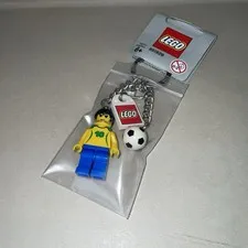 Lego Sports Brazil Soccer Player Minifigure Keychain 851826