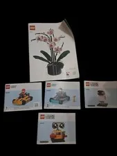 Lot Of 5 Lego Instruction Manuals - Flowers 10311, City 60400, Brick Headz 40619
